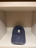 Poker hat cappellino blu navy effetto vintage lucky poker head