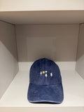 Blu navy hat with nice cat